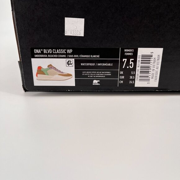 Sorel Ona BLVD Classic Size 7.5 Waterproof Multicolor Leather Suede Sneakers - Picture 15 of 15